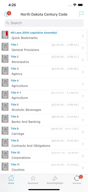 ND Laws Codes & Titles(圖1)-速報App