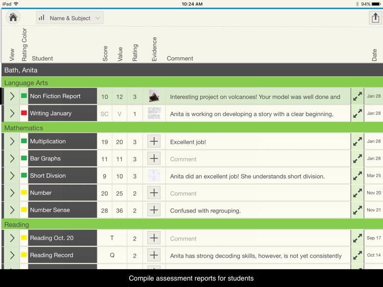 Assessment Tracker- Elementary