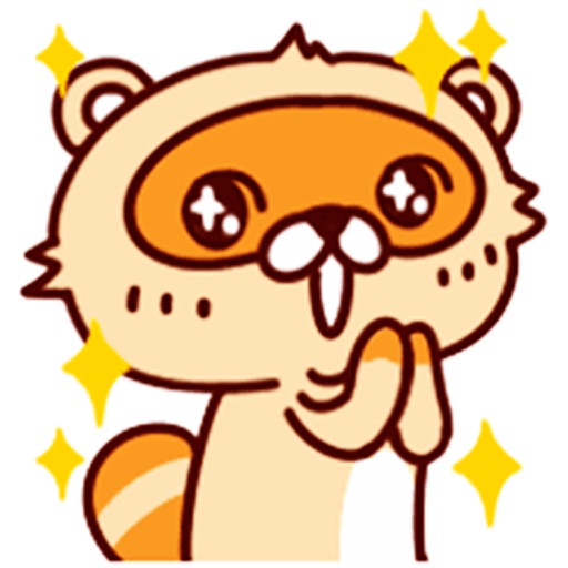 Lovely Raccoon Stickers