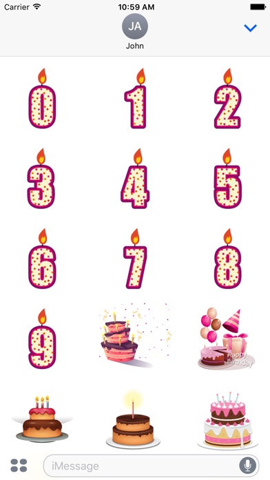 Birthday Cake Builder Sticker screenshot 2