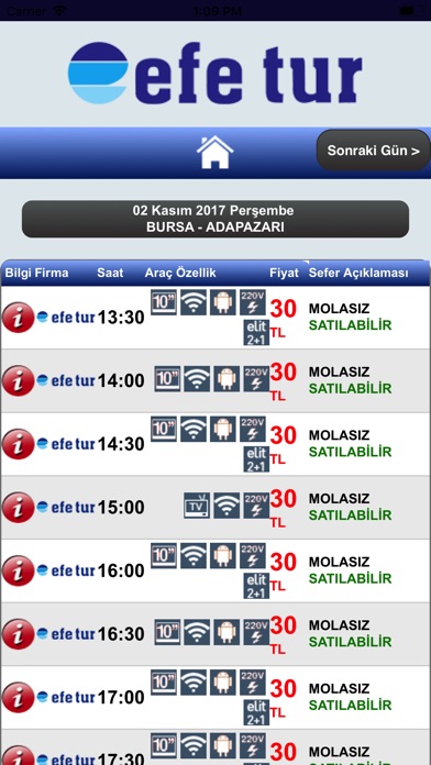 Efetur Mobil screenshot 3