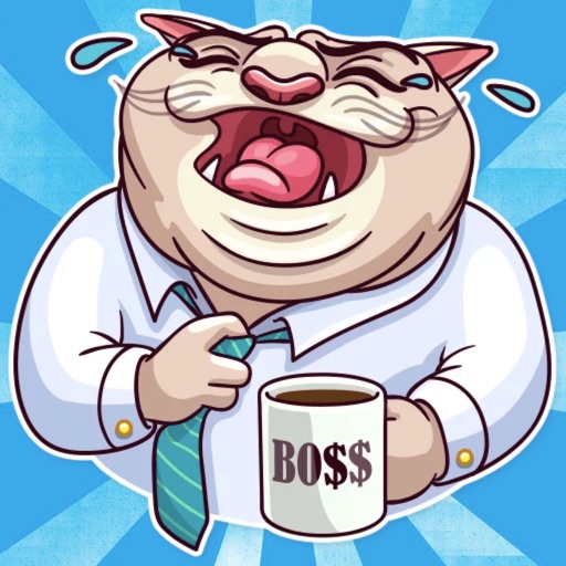 Big Boss Cat! Stickers