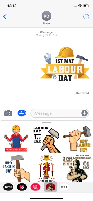 Labour Day Holiday Stickers