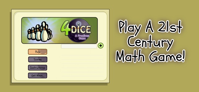 4 Dice a Fractions Game