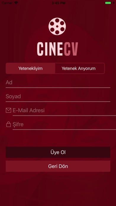 CineCV screenshot 2