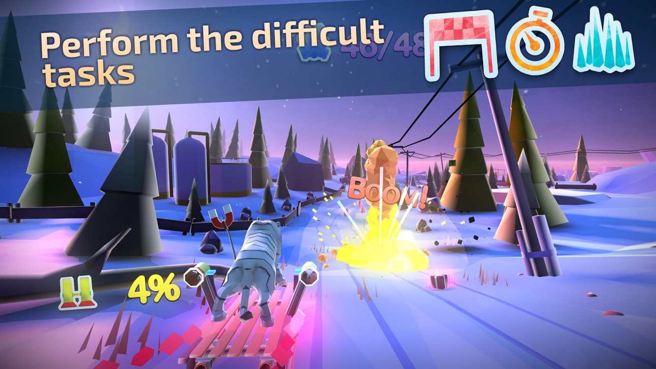 Animal Adventure Downhill Rush Hack screenshot 4 - iOS game interface