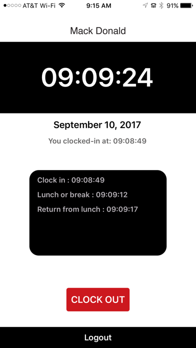 Time Clock for Auto Shifts screenshot 2