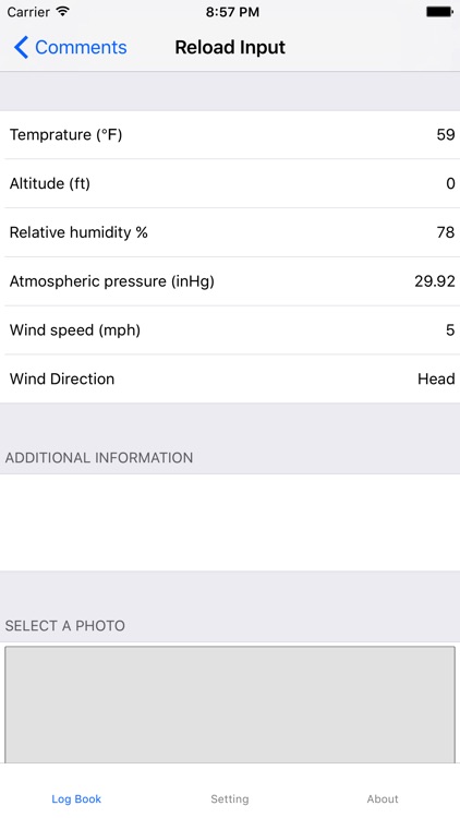 iReload - Reloading log book