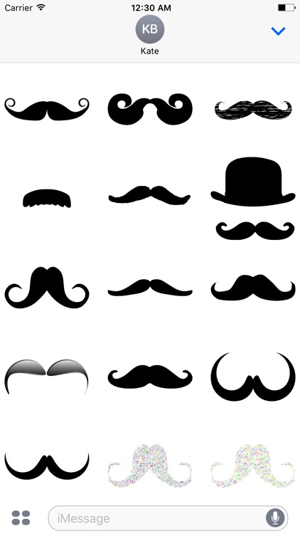 Crazy Mustache Stickers