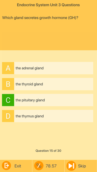 Endocrine System Quizzes screenshot 3