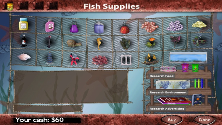 Fish Tycoon Species Chart