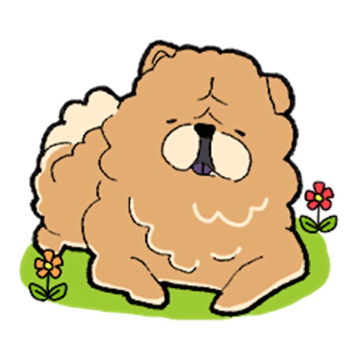 Chow Chow Dog ChowMoji Sticker