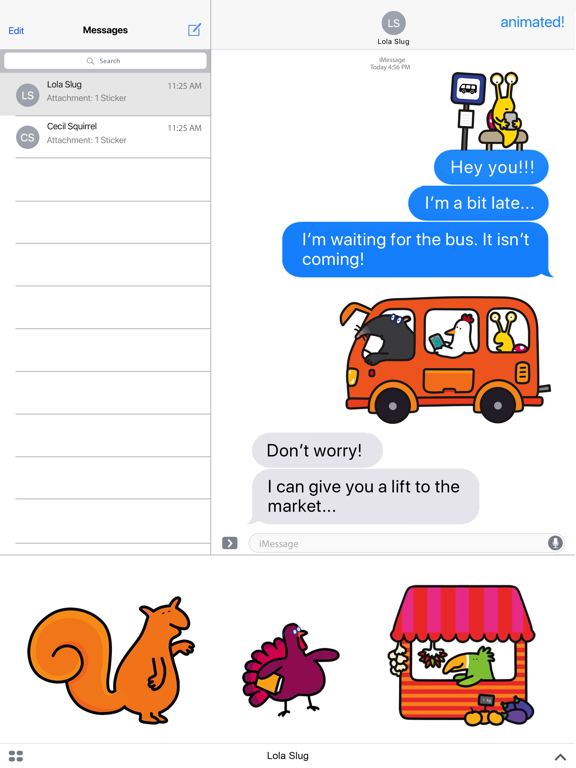Lola Slug Animated Stickers screenshot 2