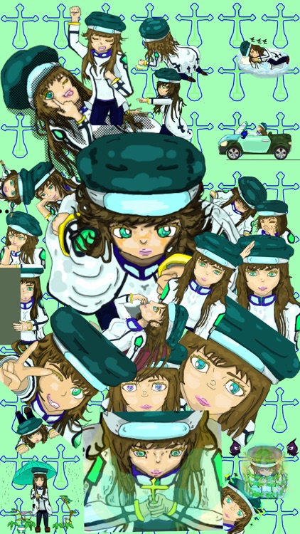 Cute girl Sister Animation sticker screenshot-0