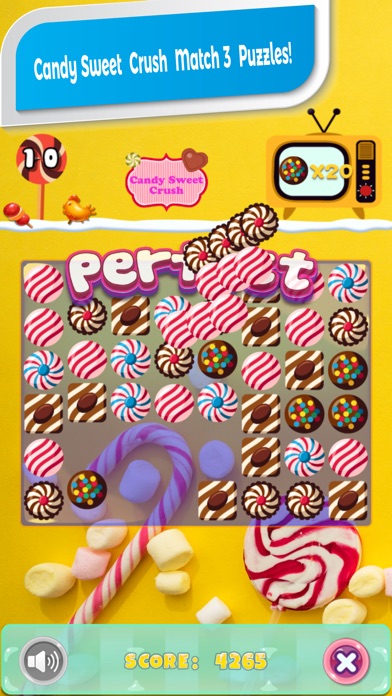 Candy Sweet Crush match 3 screenshot 2
