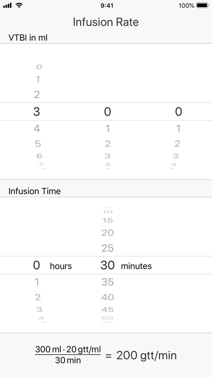 Infusion Rate