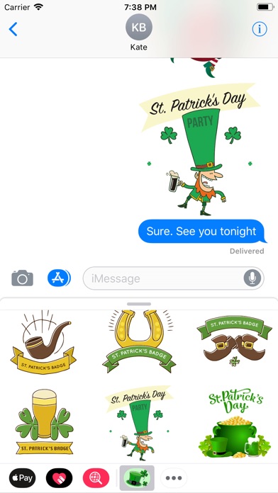 Hi St. Patrick's Day Stickers screenshot 3