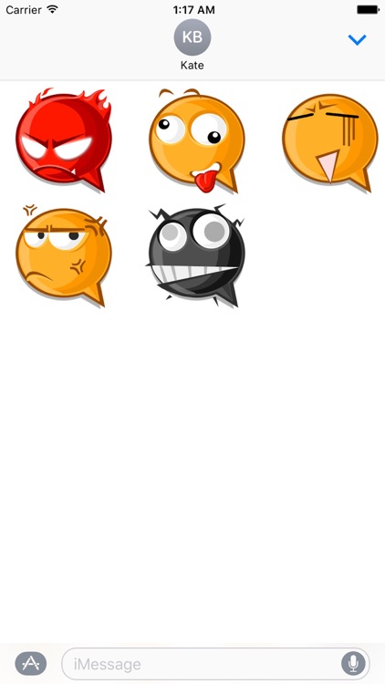 Chat Bubbles Emoji Stickers