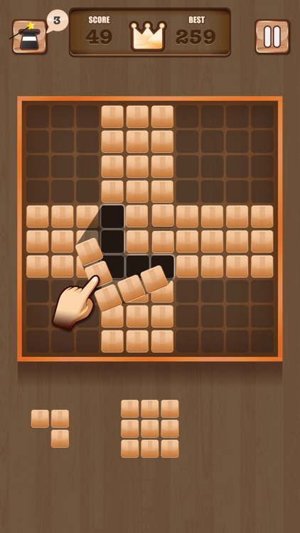 Wooden 100 Block - Hexa Puzzle Logic Mania screenshot-0