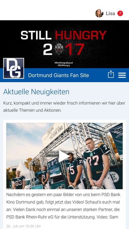 Dortmund Giants Fan Site