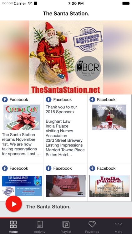 The Santa Station.