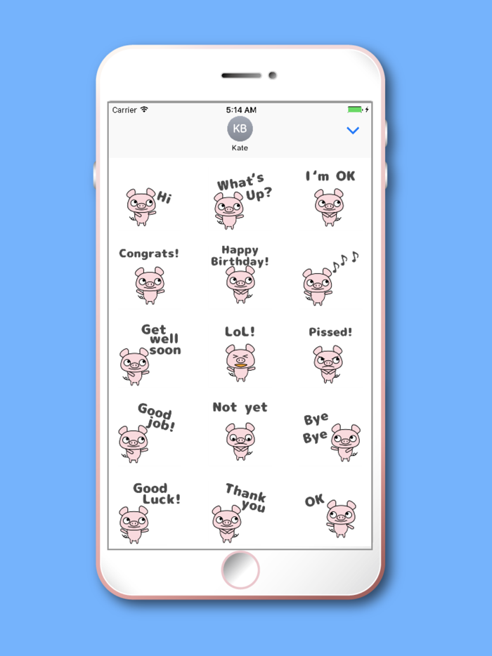 Cute Pig Kawaii emoji