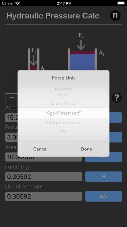 Hydraulic Pressure Calculator screenshot-3