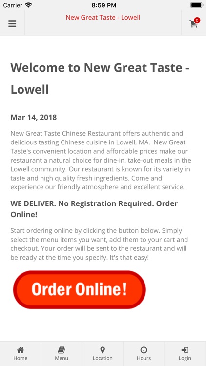 New Great Taste Lowell