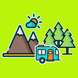 Outdoor Sports Camp Stickers