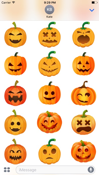 Scary Halloween Pumpkin Emoji screenshot 2