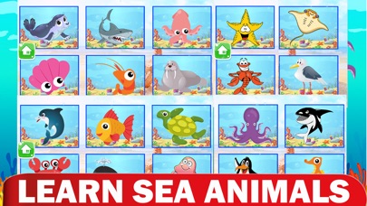 Coloring Sea Animal Vocabulary screenshot 2