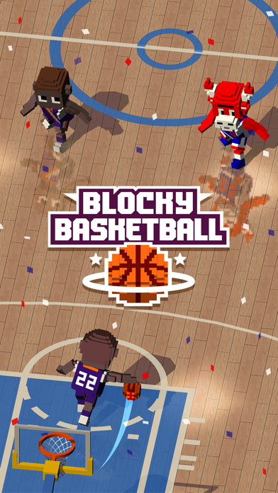 Blocky Basketball - Endless Arcade Dunker Screenshot 1