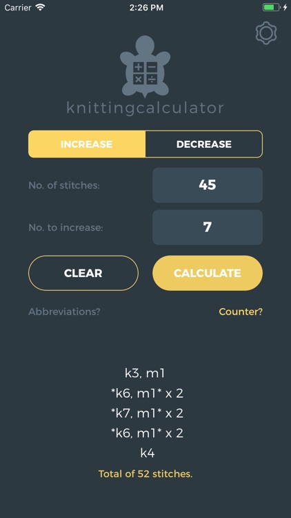Knitting Calculator
