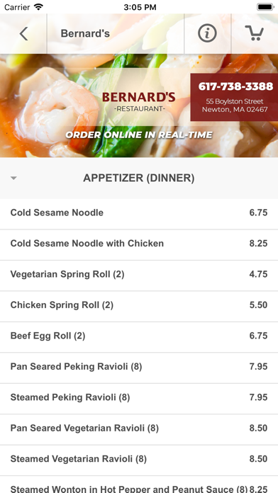 Bernard's Chinese Food screenshot 3