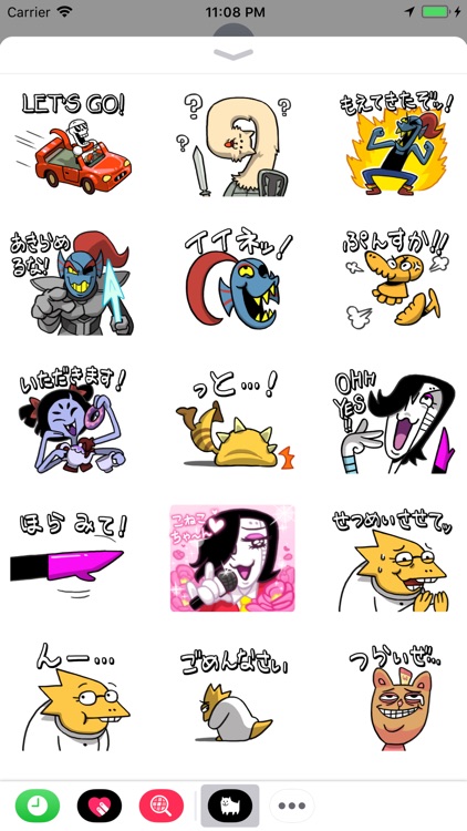 UNDERTALE Stickers (Japanese)