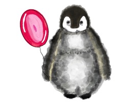 Love Penguin Stickers