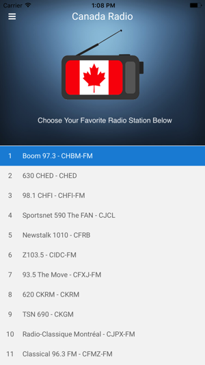 Canada Radio Station FM(圖4)-速報App