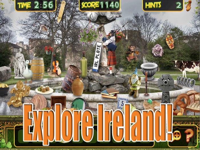 Hidden Objects Ireland Adventure Travel Quest Time
