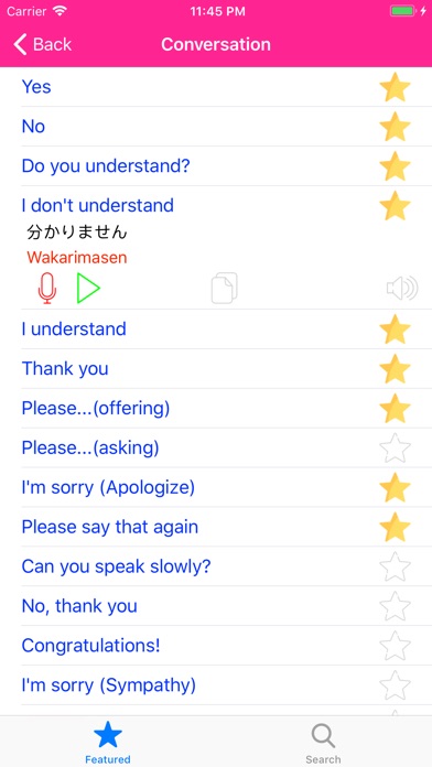 Learn Japanese Phrases Offline screenshot 2
