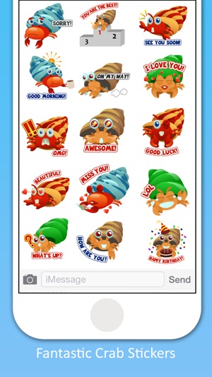 Crab Stickers Pack