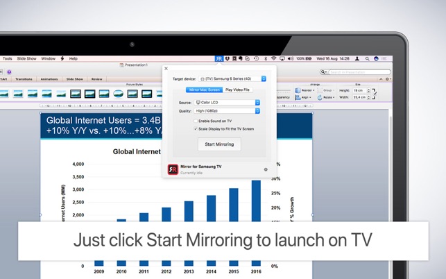 Mirror For Samsung Tv On The Mac App Screenshots