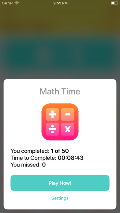 Math Time - Subtraction screenshot 3