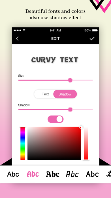 Curvy Text Photo Editor screenshot 2