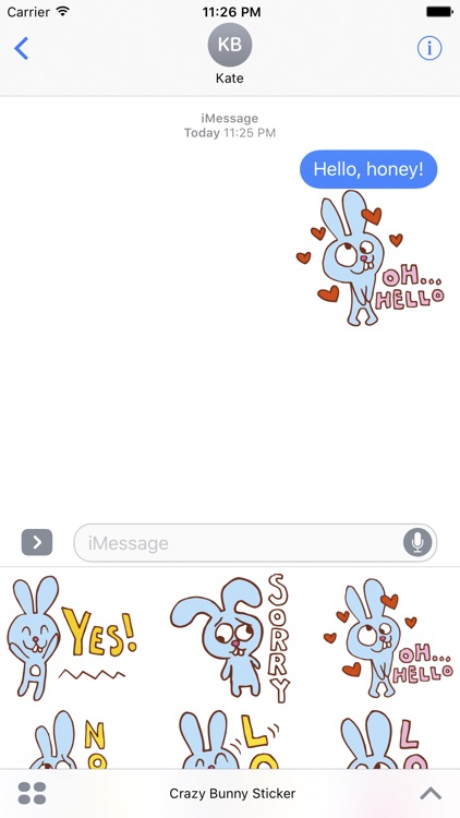 Crazy Bunny Sticker