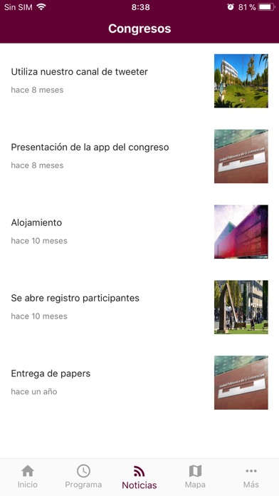 UPV - Congresos screenshot 3