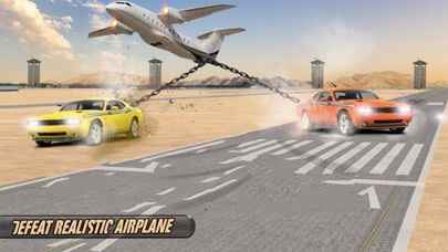 Chained Cars Drag VS Jet Plane screenshot 2