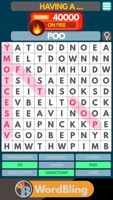 Word Search puzzle: Word Bling screenshot 2