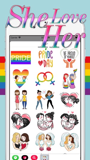 She Love Her - Couple Sticker(圖1)-速報App