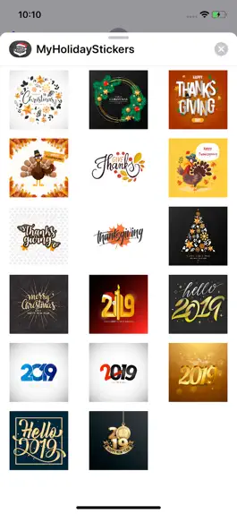 Game screenshot Holiday Stickers: 2019 apk