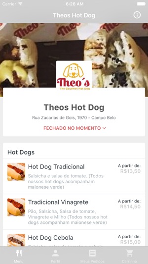 Theos Hot Dog Delivery